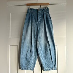 Free People High Rise Blue Jeans